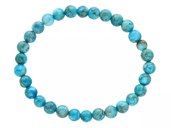 R4S30 BRANSOLETKA JASPIS NIEBIESKI KULE 6,5 mm