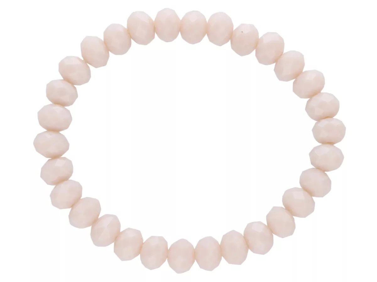 R2B17 BRANSOLETKA KRYSZTAŁKI 8 mm NA GUMCE