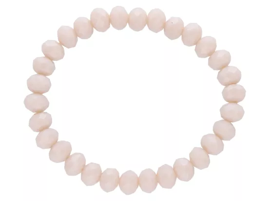 R2B17 BRANSOLETKA KRYSZTAŁKI 8 mm NA GUMCE