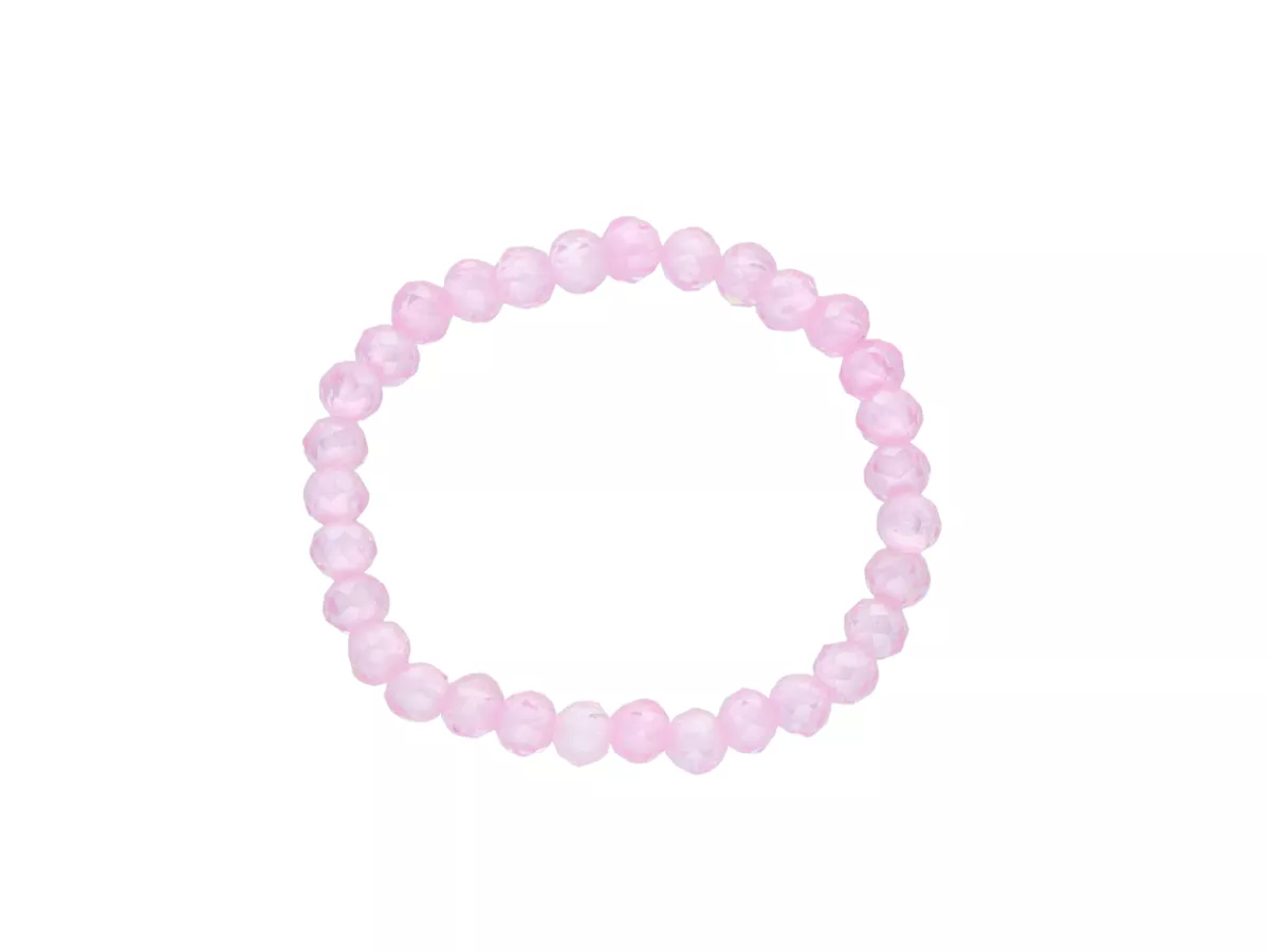 R3B74 PIERŚCIONEK CYRKONIA SZKLANA KULE FASETOWANE 2 mm