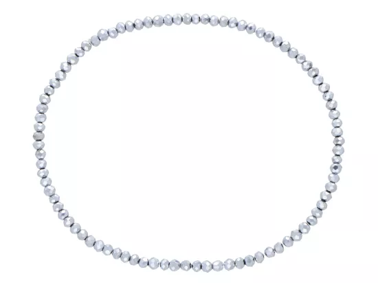 R4B89 BRANSOLETKA KRYSZTAŁKI 2,5 mm NA GUMCE