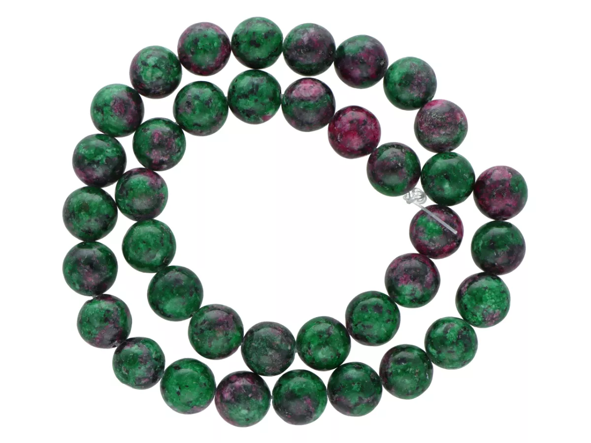 K6D47 ZOISYT Z RUBINEM KULE 10,5 mm - 1 SZNUR