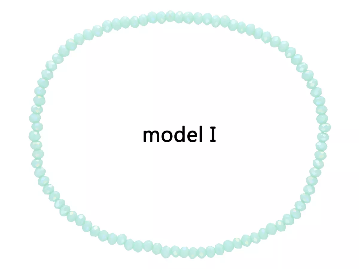 R3U29 BRANSOLETKA KRYSZTAŁKI 2,5 mm NA GUMCE