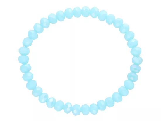 R4G21 BRANSOLETKA KRYSZTAŁKI 6 mm NA GUMCE