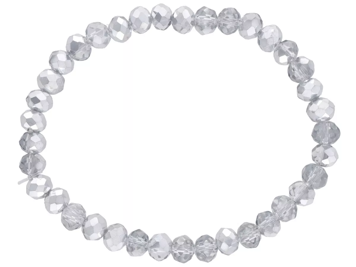 R2D29 BRANSOLETKA KRYSZTAŁKI 6 mm NA GUMCE