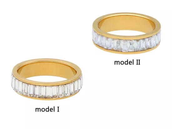 R4A20 PIERŚCIONEK ZE STALI CHIRURGICZNEJ - 1 SZTUKA