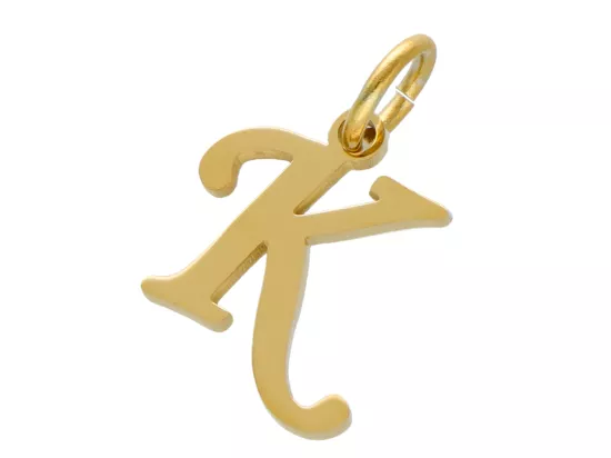 P5N72 ZAWIESZKA OZDOBNA ZE STALI CHIRURGICZNEJ LITERKA "K" - 1SZT