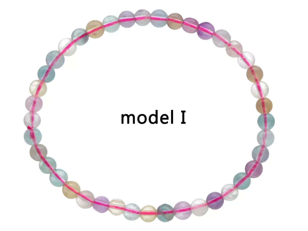 R4B62 BRANSOLETKA FLUORYT KULE