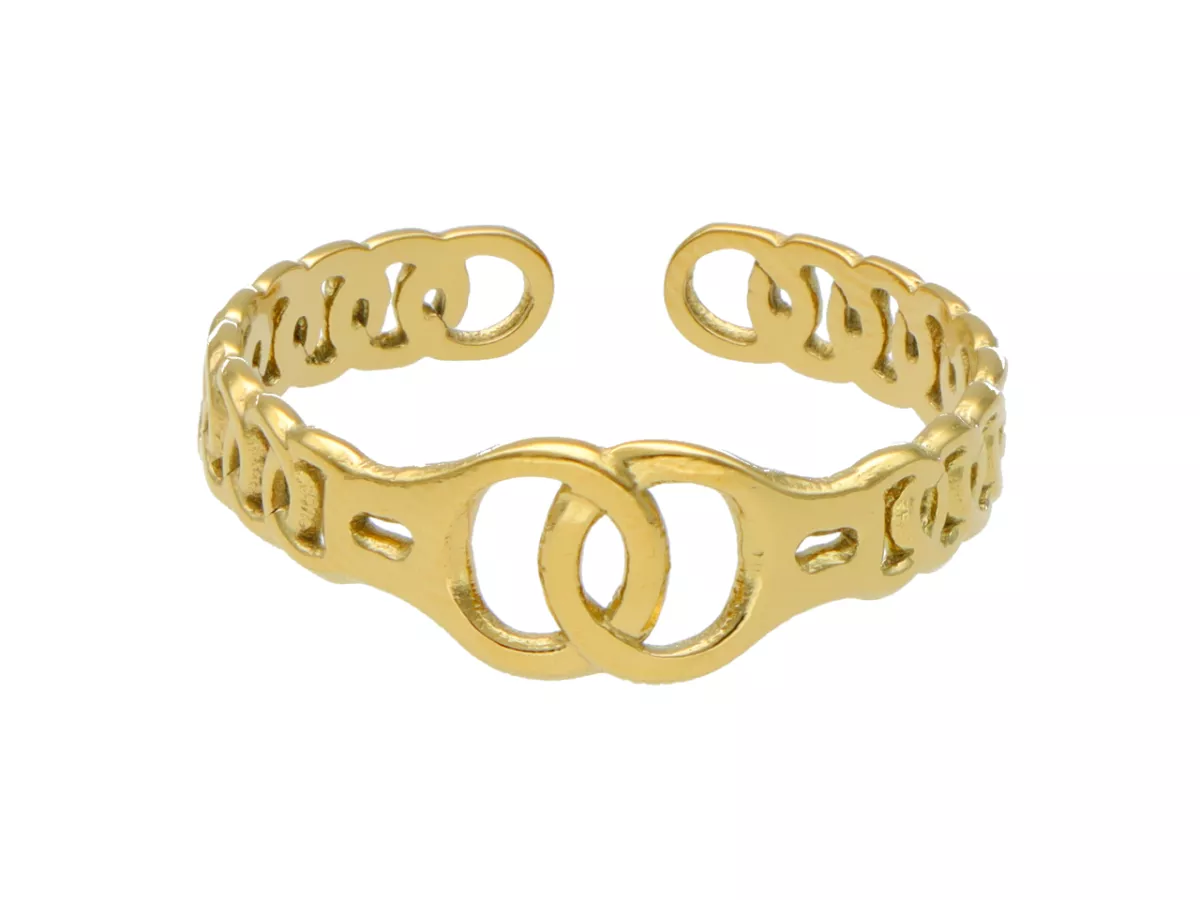 R3X24 PIERŚCIONEK ZE STALI CHIRURGICZNEJ - 1 SZTUKA