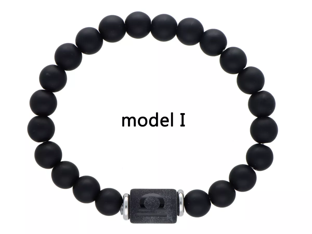 R4E95 BRANSOLETKA LAWA PRASOWANA KULE 8 mm - WAGA