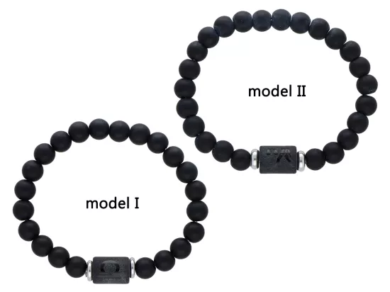 R4E95 BRANSOLETKA LAWA PRASOWANA KULE 8 mm - WAGA