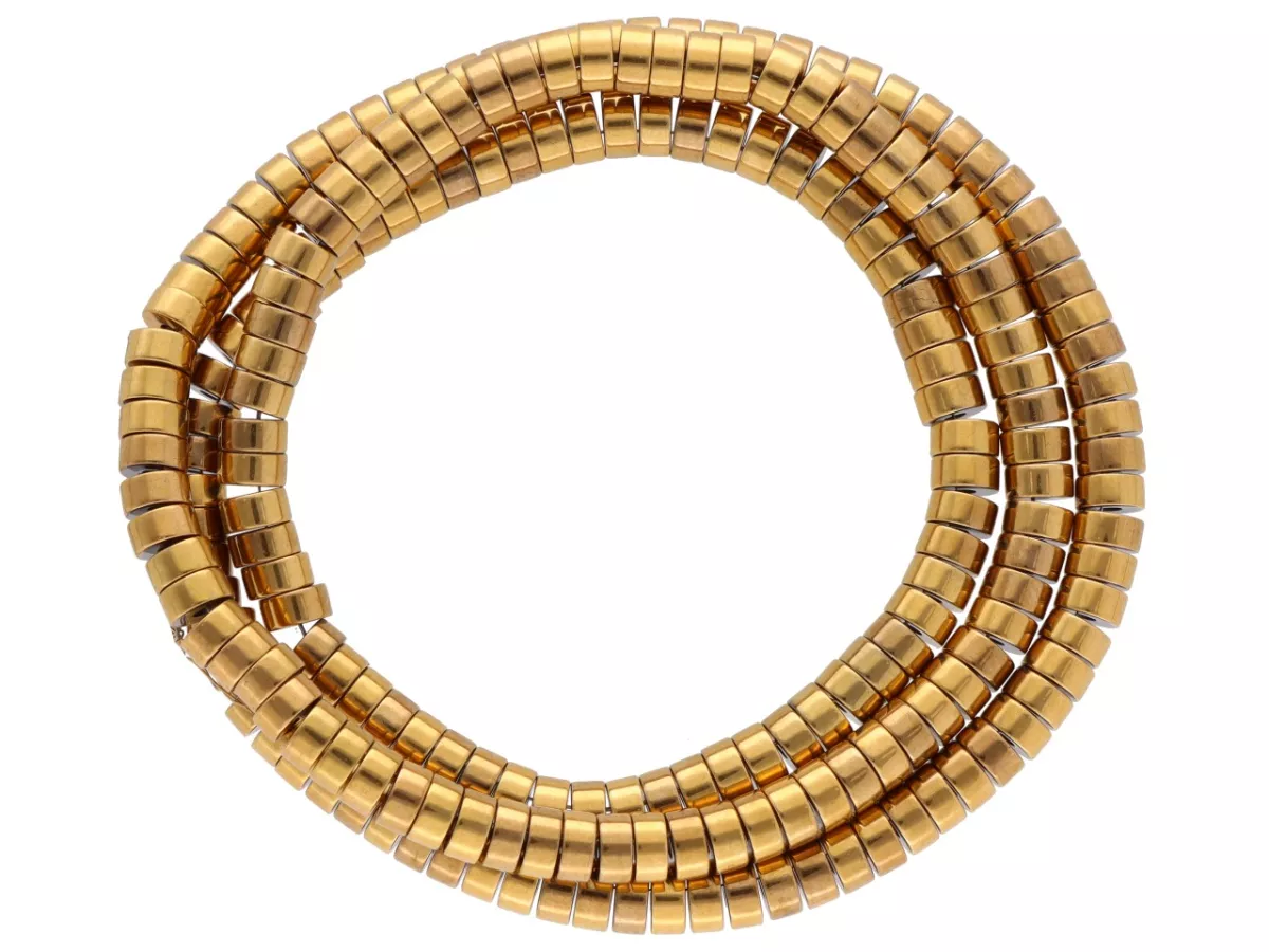 K7P22 HEMATYT MIODOWY TALERZYKI 4/2 mm - 1 SZNUR