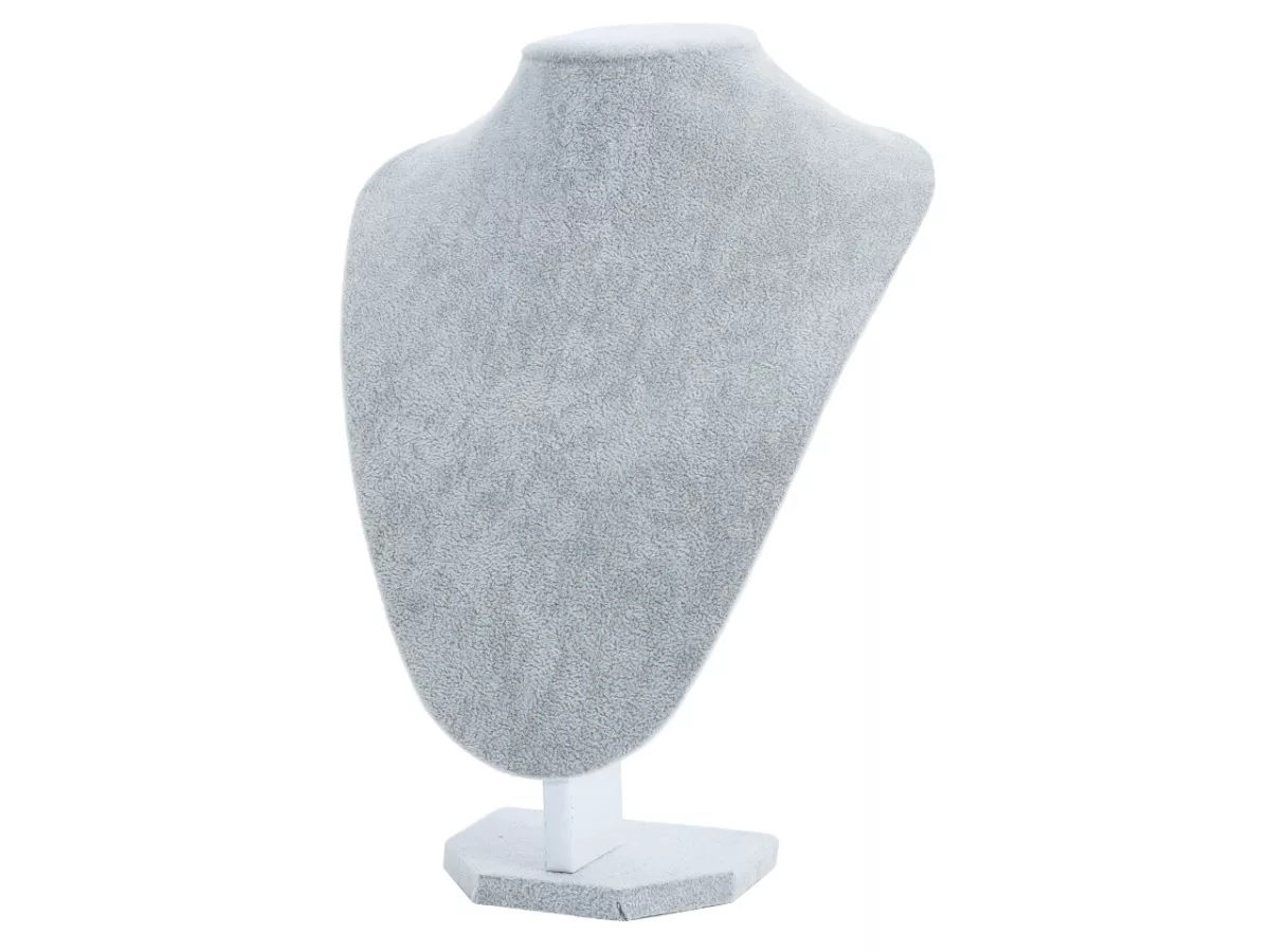 V1A14  EKSPOZYTOR NA BIŻUTERIĘ ZAMSZOWY 29 cm (O1E77) WADLIWY