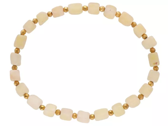 R5G47 BRANSOLETKA AGAT I HEMATYT