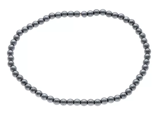 R2N35 BRANSOLETKA HEMATYT KULE 3 mm