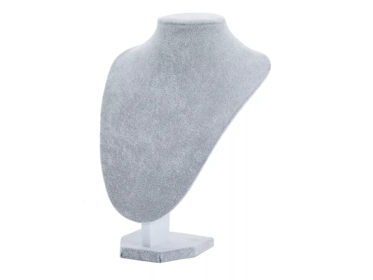 V1A43  EKSPOZYTOR NA BIŻUTERIĘ ZAMSZOWY 25 cm (O1E76) WADLIWY