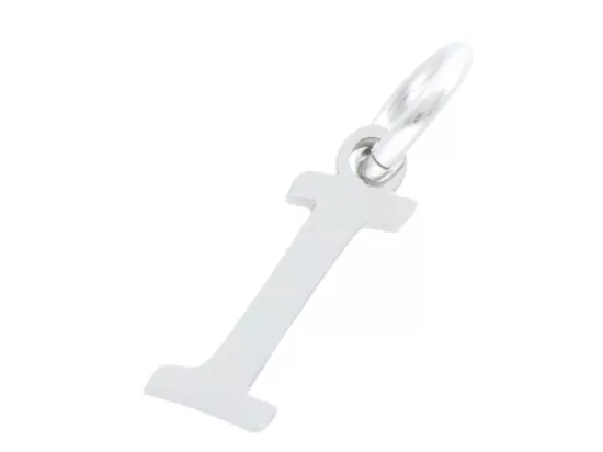 P5T09 ZAWIESZKA OZDOBNA ZE STALI CHIRURGICZNEJ LITERKA "I" - 1 SZTUKA