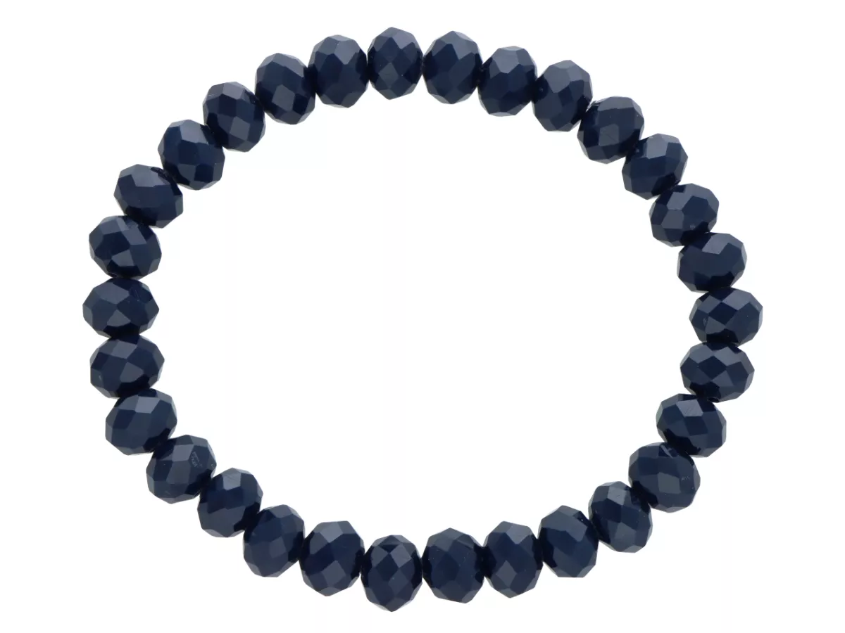 R2P94 BRANSOLETKA KRYSZTAŁKI 8 mm NA GUMCE