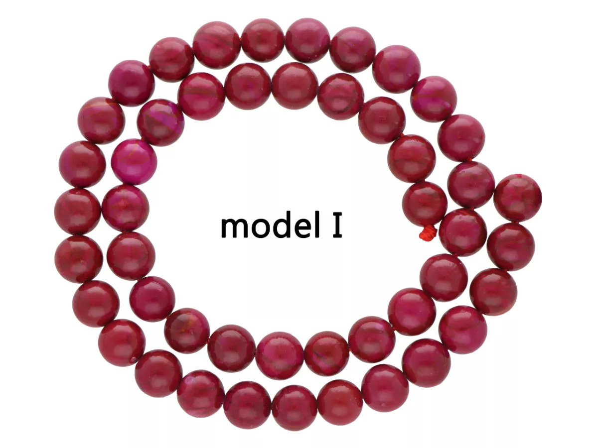 K7A14 JASPIS MORSKI KULE 8,5 mm - 1 SZNUR