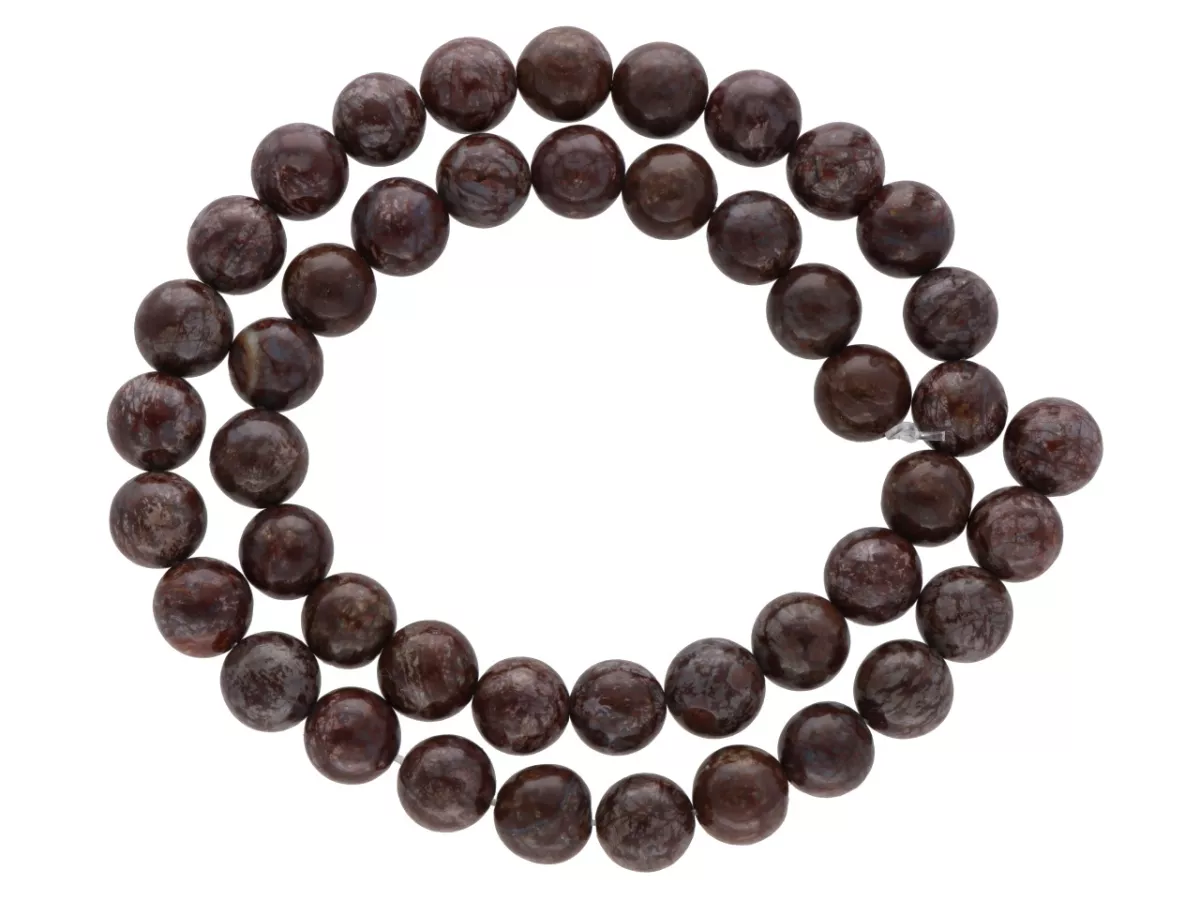 K6X89 OBSYDIAN BRĄZOWY KULE 8,5 mm - 1 SZNUR