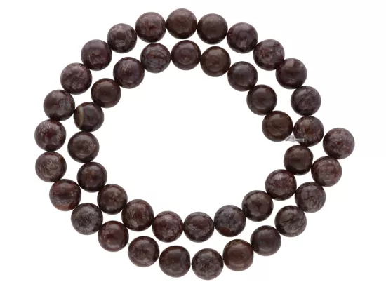 K6X89 OBSYDIAN BRĄZOWY KULE 8,5 mm - 1 SZNUR