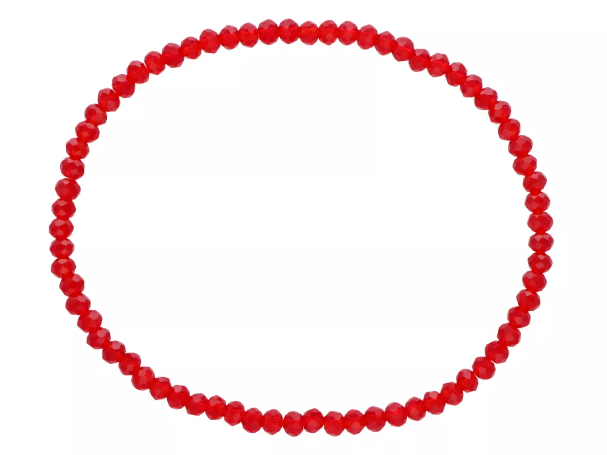 R3R31 BRANSOLETKA KRYSZTAŁKI 3 mm NA GUMCE