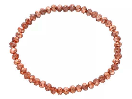 R2X39 BRANSOLETKA KRYSZTAŁKI 4,5 mm NA GUMCE