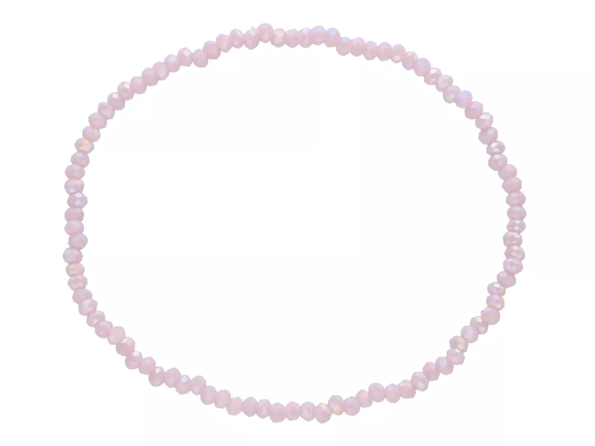 R3U18 BRANSOLETKA KRYSZTAŁKI 2,5 mm NA GUMCE