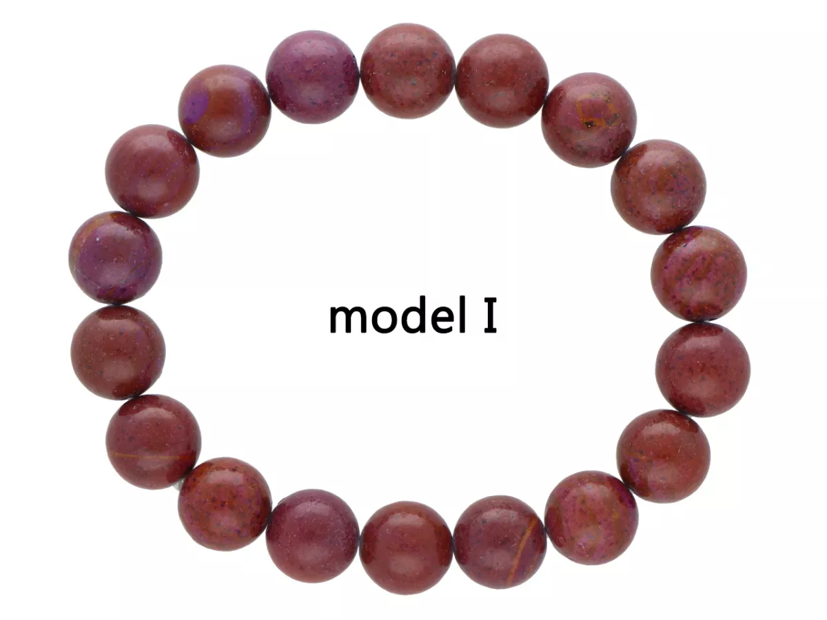 R3P60 BRANSOLETKA JASPIS MORSKI KULE 10,5 mm