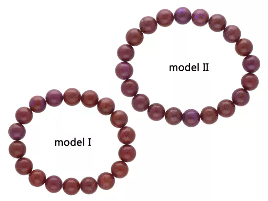 R3P60 BRANSOLETKA JASPIS MORSKI KULE 10,5 mm