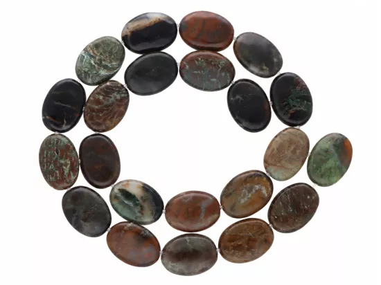 K7S89 JASPIS OCEANICZNY OWAL 13,5/18/6 mm - 1 SZNUR