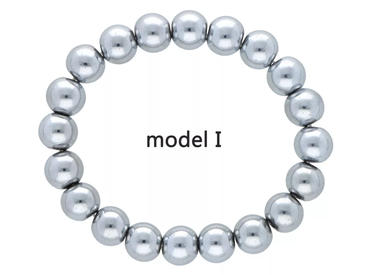 R1K30 BRANSOLETKA HEMATYT KULE 10 mm