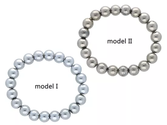 R1K30 BRANSOLETKA HEMATYT KULE 10 mm