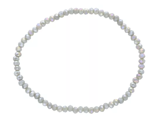 R4C44 BRANSOLETKA KRYSZTAŁKI 3 mm NA GUMCE