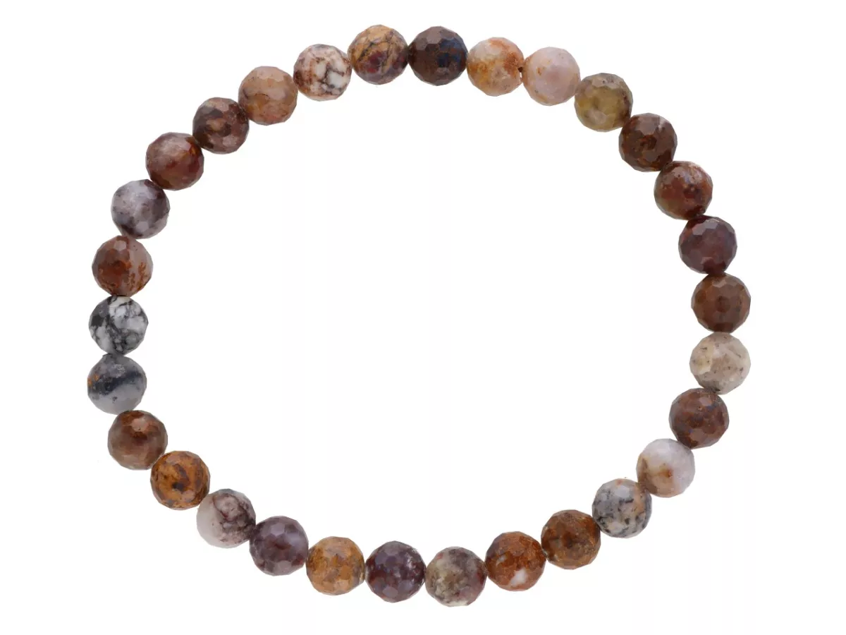 R4I68 BRANSOLETKA PIETERSITE KULE FASETOWANE 6 mm