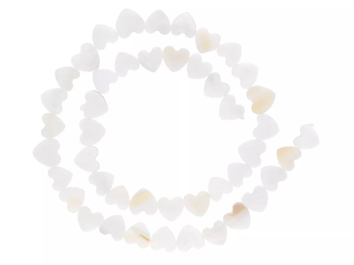 M1D47 MASA PERŁOWA LUX SERCE 8,5 mm - 1 SZNUR