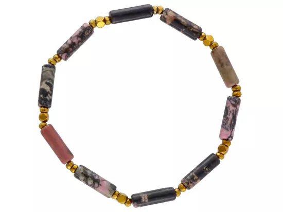 R4M72 BRANSOLETKA RODONIT I HEMATYT