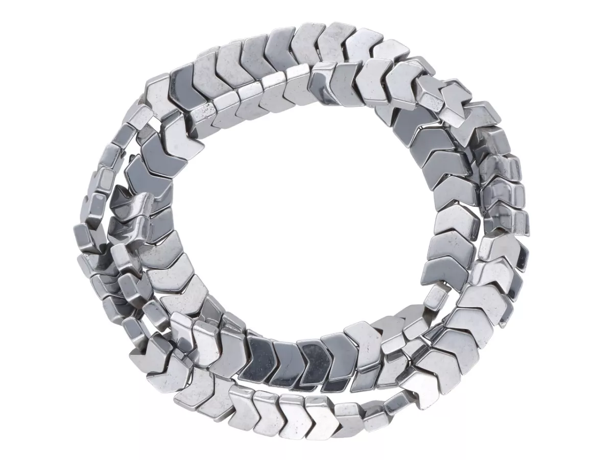 K6B21H HEMATYT STRZAŁKI 6/4,5 mm - 5 SZNURÓW - ZESTAW