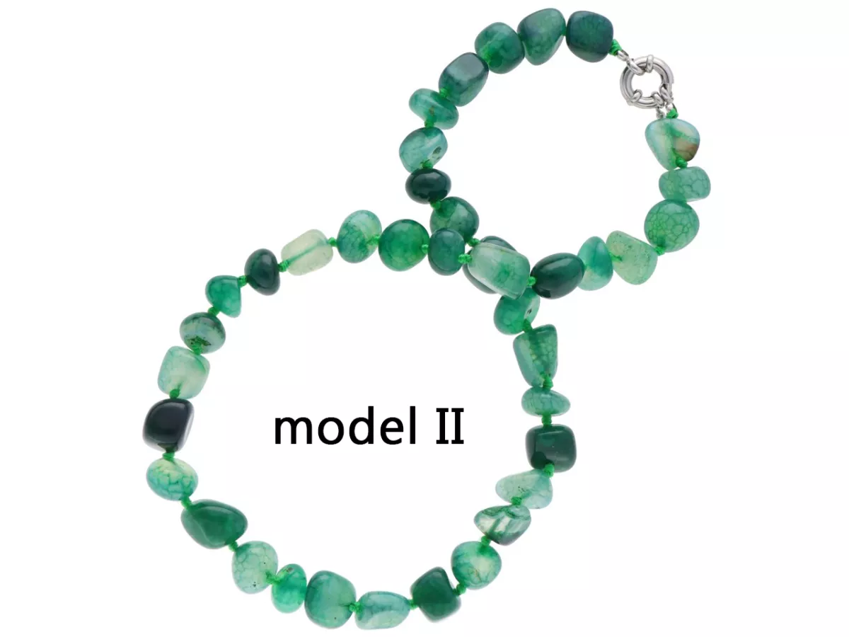 N3K30 NASZYJNIK AGAT BRYŁKI