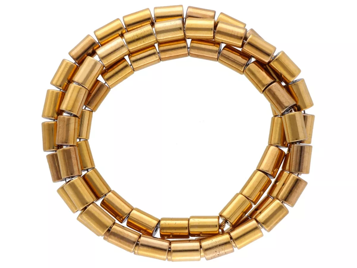 K7P14 HEMATYT MIODOWY WAŁKI 4/6 mm - 1 SZNUR