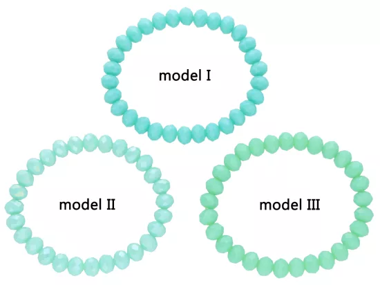 R2J44 BRANSOLETKA KRYSZTAŁKI 8 mm NA GUMCE