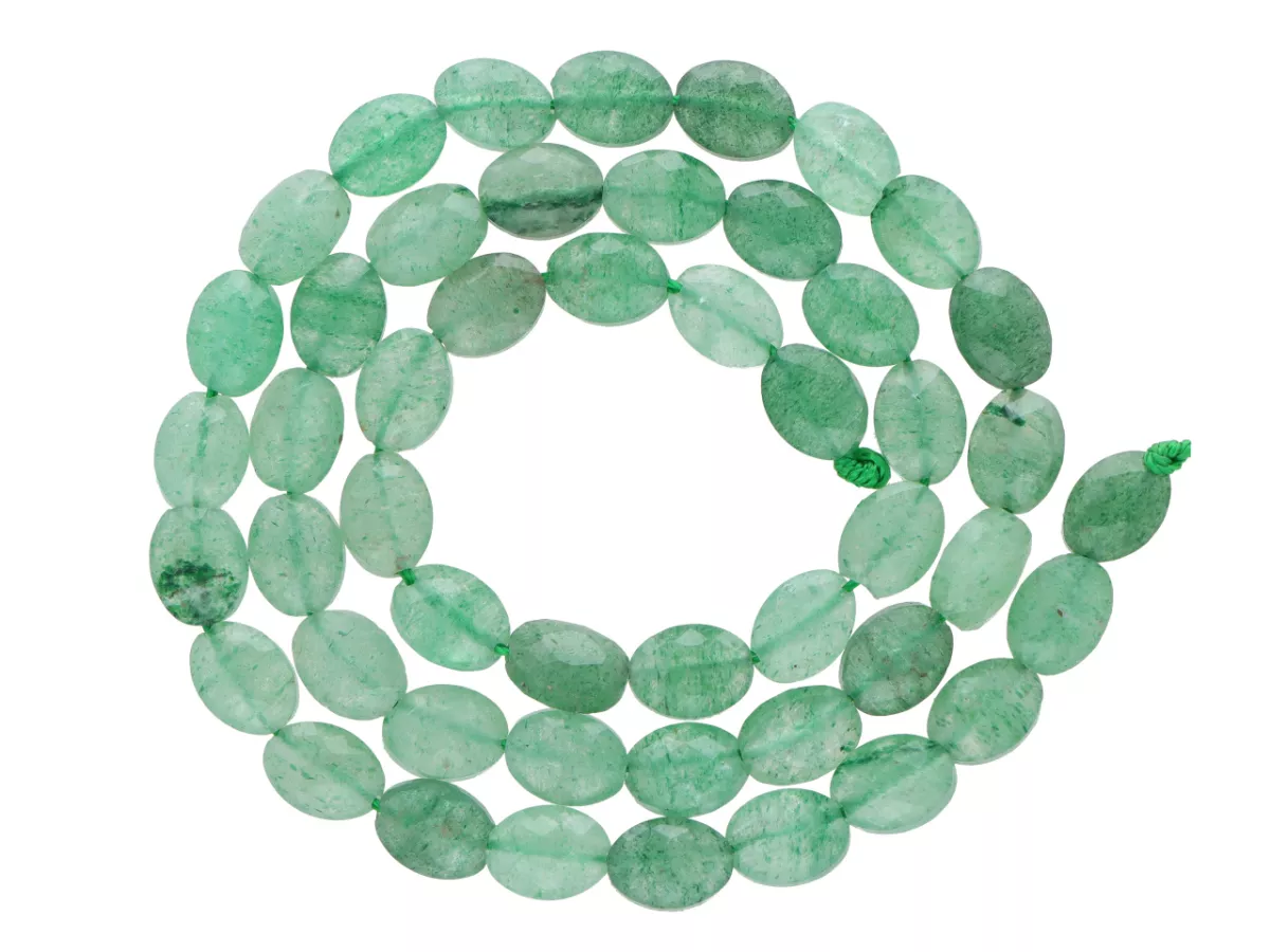 K7P66 NEFRYT OWAL FASETOWANY 6/8 mm - 1 SZNUR