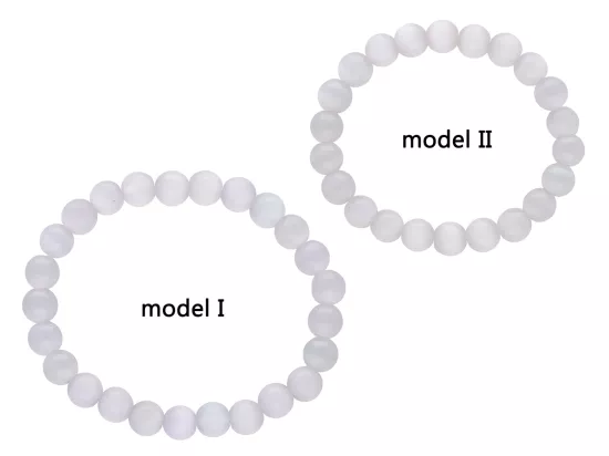 R4I25 BRANSOLETKA KOCIE OKO KULE 8 mm