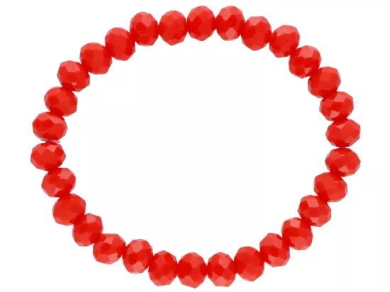 R1P30 BRANSOLETKA KRYSZTAŁKI 8 mm NA GUMCE