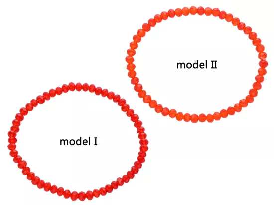R4F44 BRANSOLETKA KRYSZTAŁKI 4,5 mm NA GUMCE