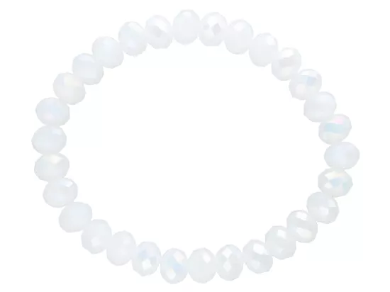 R2J35 BRANSOLETKA KRYSZTAŁKI 8 mm NA GUMCE