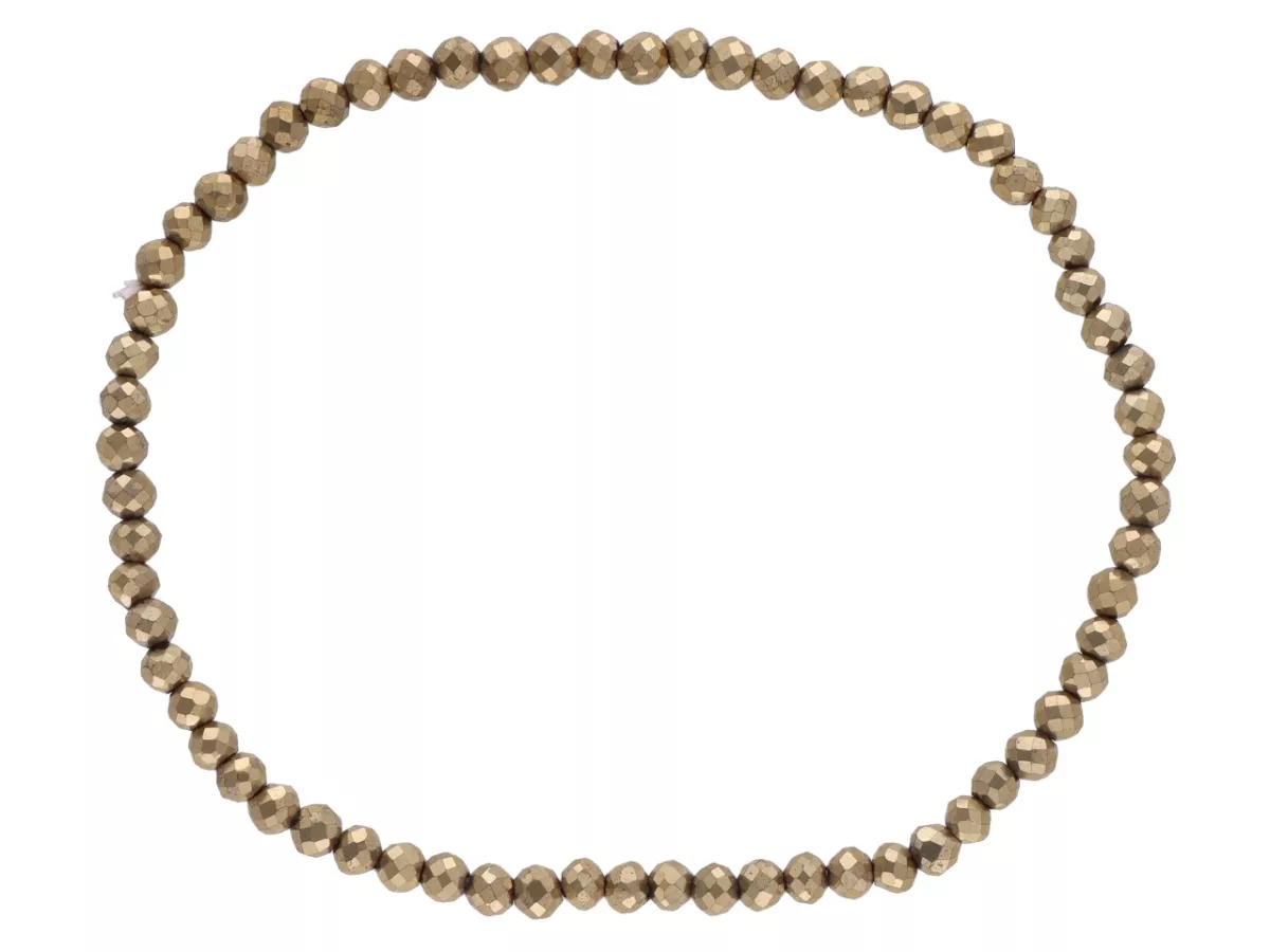 R2X01 BRANSOLETKA HEMATYT KULE FASETOWANE 3 mm