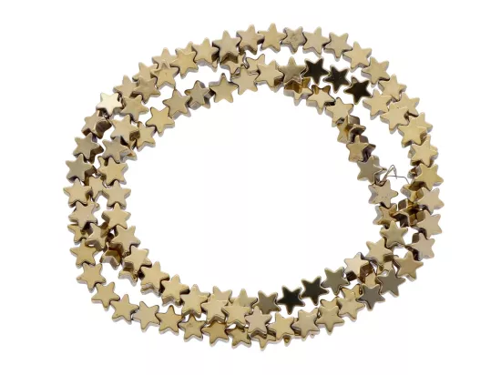 K6T33 HEMATYT GWIAZDKI 4/4 mm 1 SZNUR