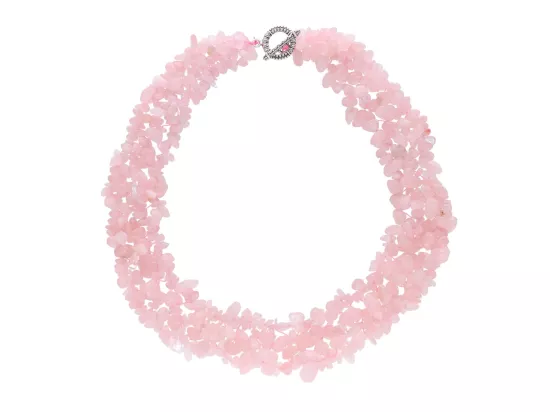 N2B98 NASZYJNIK KWARC RÓŻOWY