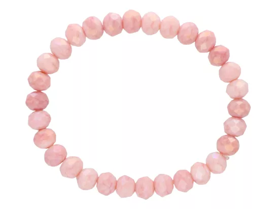 R5E04 BRANSOLETKA KRYSZTAŁKI 8 mm NA GUMCE
